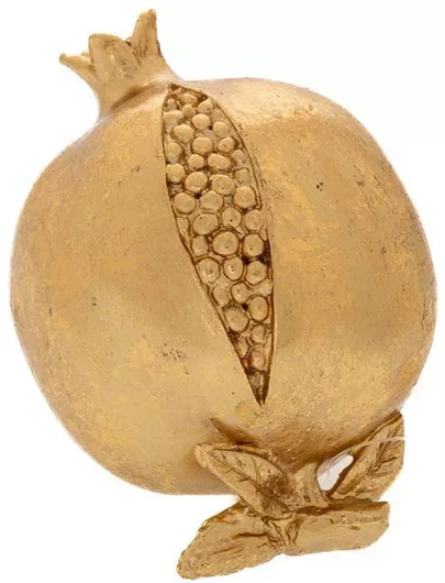 Γούρι Iliadis Ρόδι Χρυσό 8x11cm