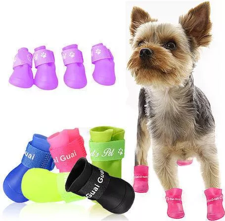 Παπουτσάκια Nunbell Dog Αδιάβροχα XL Mixed Colours 4 Τεμάχια για Σκύλο έως 8kg