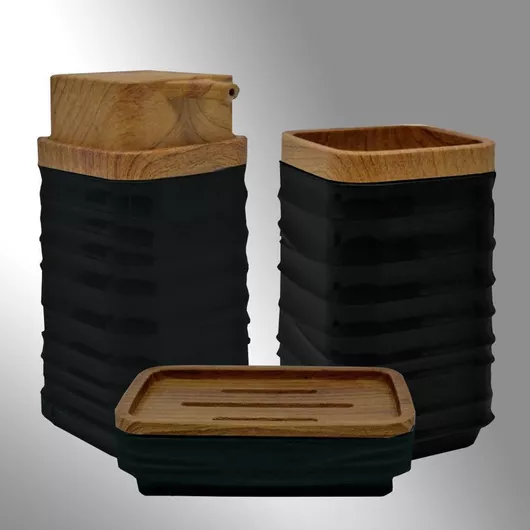 Αξεσουάρ Μπάνιου San Lorentzo Πλαστικό Σετ 3τμχ