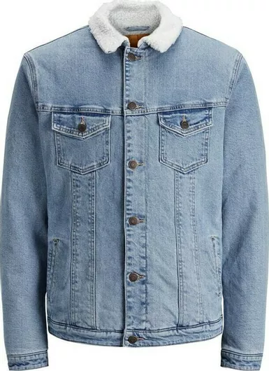 Jack & Jones Παιδικό Τζιν Μπουφάν Κοντό Μπλε