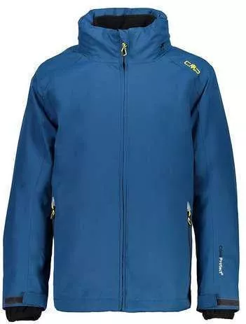 CMP 3 σε 1 Ανδρικό Χειμωνιάτικο Μπουφάν Softshell Αδιάβροχο και Αντιανεμικό Μπλε