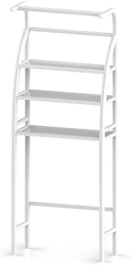 Ραφιέρα Μπάνιου Home Use Huh-0222 3 Ράφια Μεταλλική 65x25x175cm Home Use Λευκή