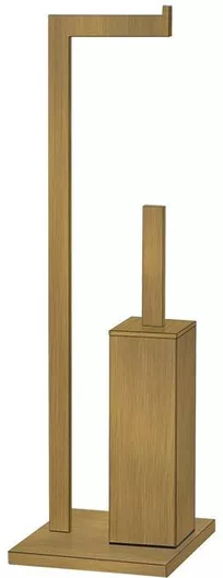 Αξεσουάρ Μπάνιου Sanco Σετ Μεταλλικό 2τμχ Καφέ