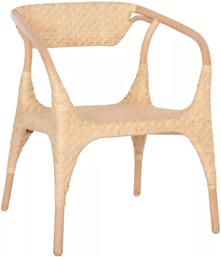 Πολυθρόνα Εξωτερικού Χώρου Rattan 62x60x79cm Φυσικό