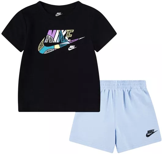 Παιδικό Σετ με Σορτς Nike Καλοκαιρινό 2τμχ Μαύρο