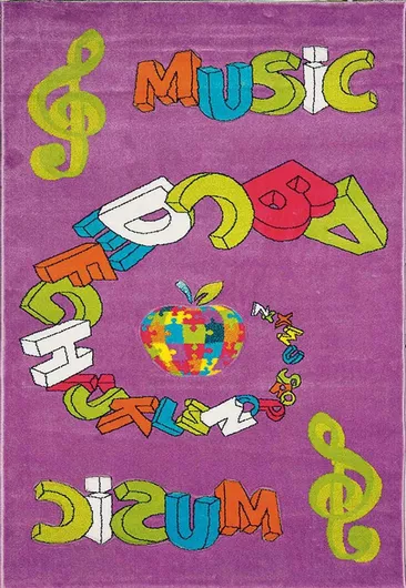 Παιδικό Χαλί Madi Colors 414 Βαμβακερό 155x230cm Λιλά