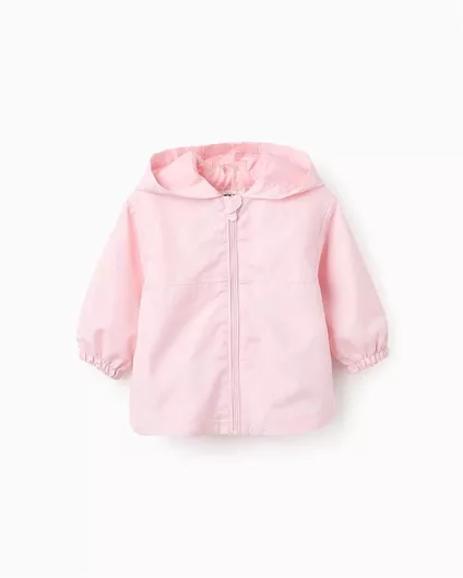 Zippy Παιδικό Casual Μπουφάν με Κουκούλα Ροζ