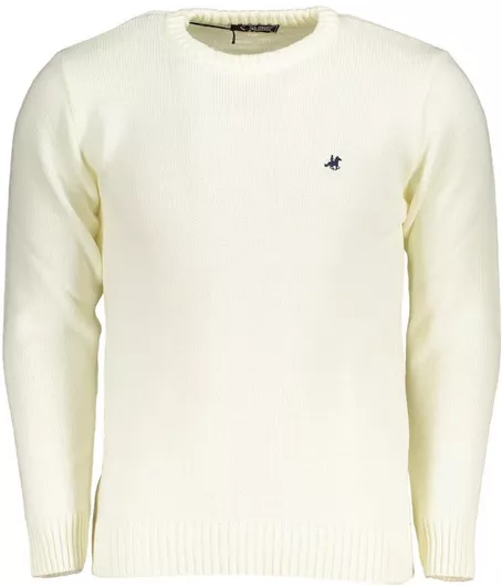 U.S.Grand Polo Club Πουλόβερ Μακρυμάνικο Εκρού