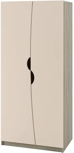 Παιδική Ντουλάπα Δίφυλλη Γκρι 80x52.5x180cm