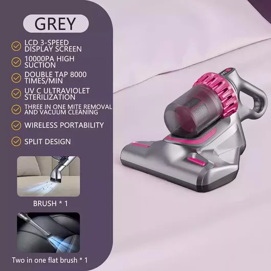 Επαναφορτιζόμενη Σκούπα 2 σε 1 Stick & Χειρός 5V Γκρι HB-807