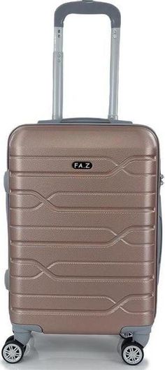 Βαλίτσα Ταξιδίου Ormi Καμπίνας Σκληρή Ύψους 52cm με 4 Ρόδες Ροζ Χρυσό