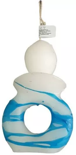 Πασχαλινή Λαμπάδα Στρογγυλή 16cm. Μπλε