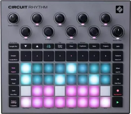 Midi Controller Novation Circuit Rhythm με 32 Πλήκτρα  Γκρι Χρώμα