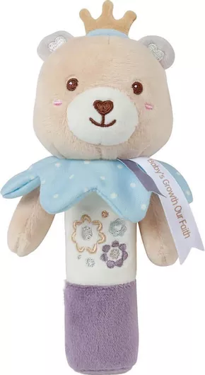 Κουδουνίστρα Bebe Stars Μαλακη Teddy Flower Rattle