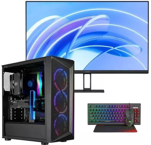 Gaming Desktop PC Vengeance Guardian-X95 Cooler Master Edition + Xiaomi A27i IPS Monitor 27″ FHD Ryzen 5-4500/16GB DDR4/512GB SSD/Radeon RX 550/No OS