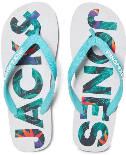 Jack & Jones Παιδικές Σαγιονάρες Flip Flops Τιρκουάζ /02