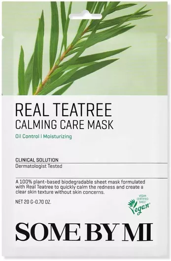 Some By Mi Real Tea Tree Calming Care Μάσκα Προσώπου 20gr