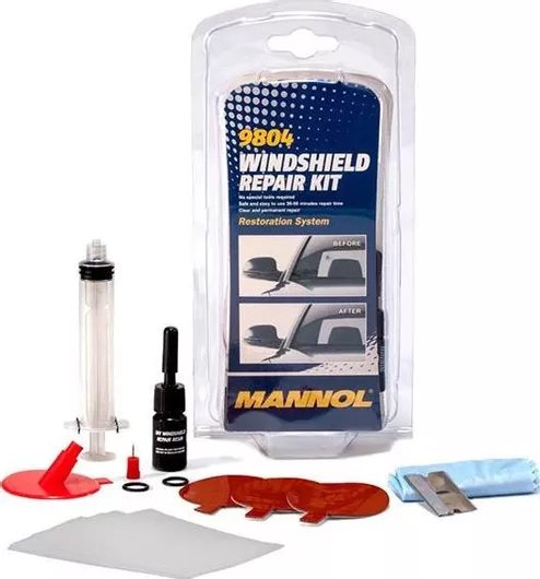 Kit Επιδιόρθωσης για Τζάμια-Παρμπρίζ Mannol Windshield Repair Επιδιόρθωσης για Τζάμια-Παρμπρίζ Αυτοκινήτου