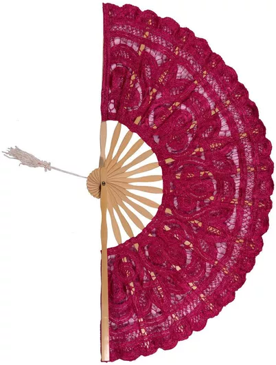 Βεντάλια Αποκριάτικη Φούξια