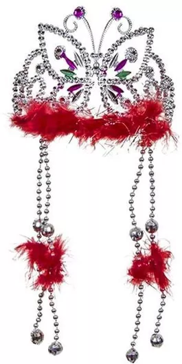 Butterfly Princes Αποκριάτικη Κορώνα Πριγκίπισσας Φούξια