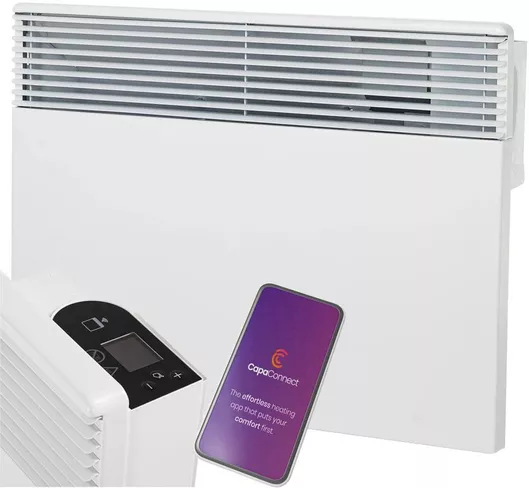 Θερμοπομπός Τοίχου Intuis Tactic 1500W με Ηλεκτρονικό Θερμοστάτη & WiFi Λευκός