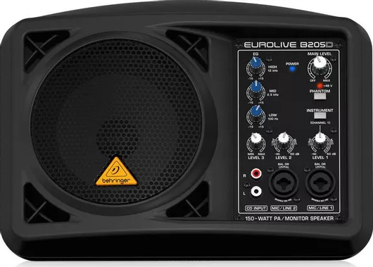 Αυτοενισχυόμενο Ηχείο PA Behringer B205D 150W με Woofer 5.25" 29x22x18.5cm