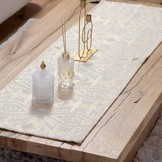 Runner Χριστουγεννιάτικο Glam 45x150 Gold Nef-nef Homeware