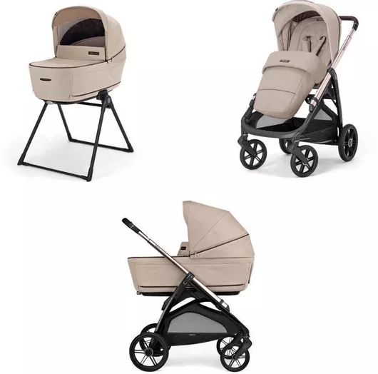 Καρότσι Μωρού Inglesina Aptica Duo 2025 Ρυθμιζόμενο 2 σε 1 Kατάλληλο για Nεογέννητο Pashmina Beige Palladio Black 14kg