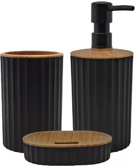 Αξεσουάρ Μπάνιου Σετ San Lorentzo Μαύρο