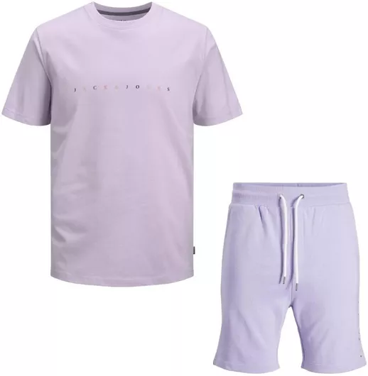 Jack & Jones Παιδικό Σετ με Σορτς Καλοκαιρινό 2τμχ Λιλά /20