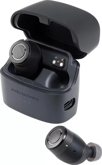 Audio Technica ATH-ANC300TW In-ear Bluetooth Handsfree Ακουστικά με Αντοχή στον Ιδρώτα & Θήκη Φόρτισης Μαύρο