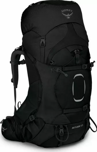 Osprey Aether 65 Hiking Backpack 65L Black