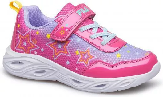 Fila Παιδικά Sneakers Ανατομικά με Φωτάκια Φούξια