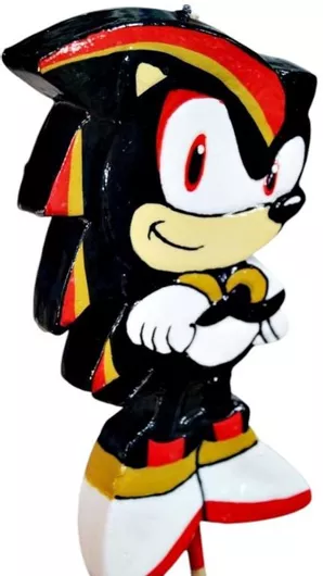 Πασχαλινή Λαμπάδα Στρογγυλή Χειροποίητη 20.5cm. Μαύρη