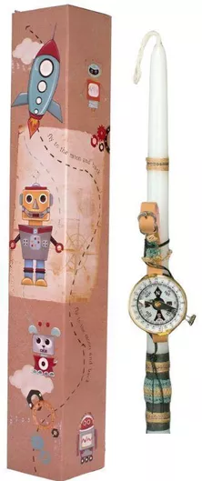 Λαμπάδα Χειροποίητη Γέραλης MPN 25204 Διαστάσεις Ποσότητα Χρώμα