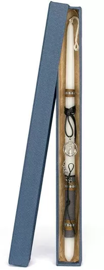 Λαμπάδα Χειροποίητη Γέραλης 24021 Στρογγυλή Μίνι Κρεμαστό Άγκυρα Διαστάσεις Ποσότητα Χρώμα