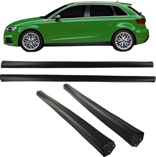 Μαρσπιέ Αυτοκινήτου Carner Πλαϊνά για Audi A3 8V 16-20 Hatchback / Sportback ABS 2τμχ