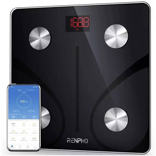 Renpho Smart Ζυγαριά 180kg με Λιπομετρητή & Bluetooth Μαύρη CS20M