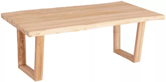 Τραπέζι Τραπεζαρίας από Μασίφ Ξύλο 200.5x107x76cm Ανοιχτό Φυσικό