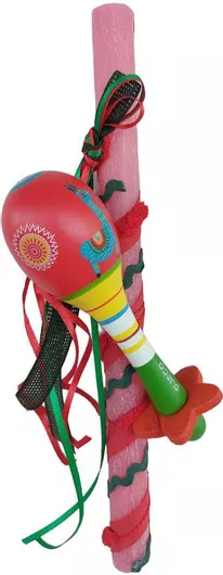 Πασχαλινή Λαμπάδα Στρογγυλή Χειροποίητη