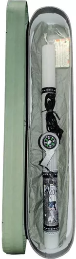 Λαμπάδα Χειροποίητη Ομάδες Γέραλης 241234 Διαστάσεις Μαύρο