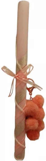 Χειροποίητη Λαμπάδα Λούτρινο Μπρελόκ Πομπόμ Σομόν Manufacturer Ν60480372 MPN Dimensions Quantity Color