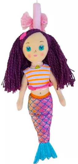 Χειροποίητη Λαμπάδα Κατασκευαστής Ν119 MPN Γοργόνα 30cm Διαστάσεις 30cm Ποσότητα 1 Χρώμα Πολύχρωμο