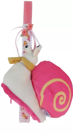 Χειροποίητη Λαμπάδα Ν444 Με Λούτρινο Σαλιγκάρι Κατασκευαστής: [Manufacturer] MPN: [MPN] Διαστάσεις: 13x5cm Ποσότητα: [Quantity] Χρώμα: [Color]