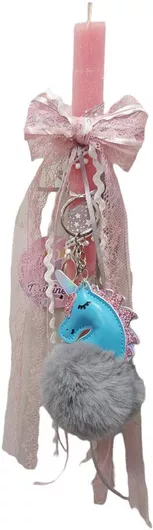 Χειροποίητη Λαμπάδα Με Γούνινο Μπρελόκ Μονόκερος Γκρι, Ν548, Manufacturer, MPN, Dimensions, Quantity, Γκρι