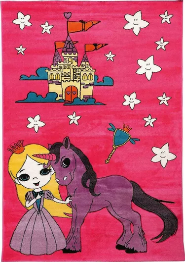 Παιδικό Χαλί Madi Βαμβακερό 133x190cm  11mm Colors 176 Rose