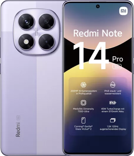 Xiaomi Redmi Note 14 Pro 5G 12GB 512GB Lavender Purple