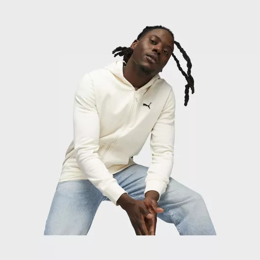 Puma Φούτερ με Κουκούλα Ιβουάρ