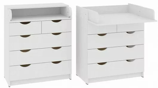 Βρεφική Συρταριέρα 80x43x95cm Λευκό