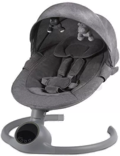 Relax Μωρού Oxford Home Ηλεκτρικό Κούνια με Μουσική Γκρι για Παιδί έως 9kg